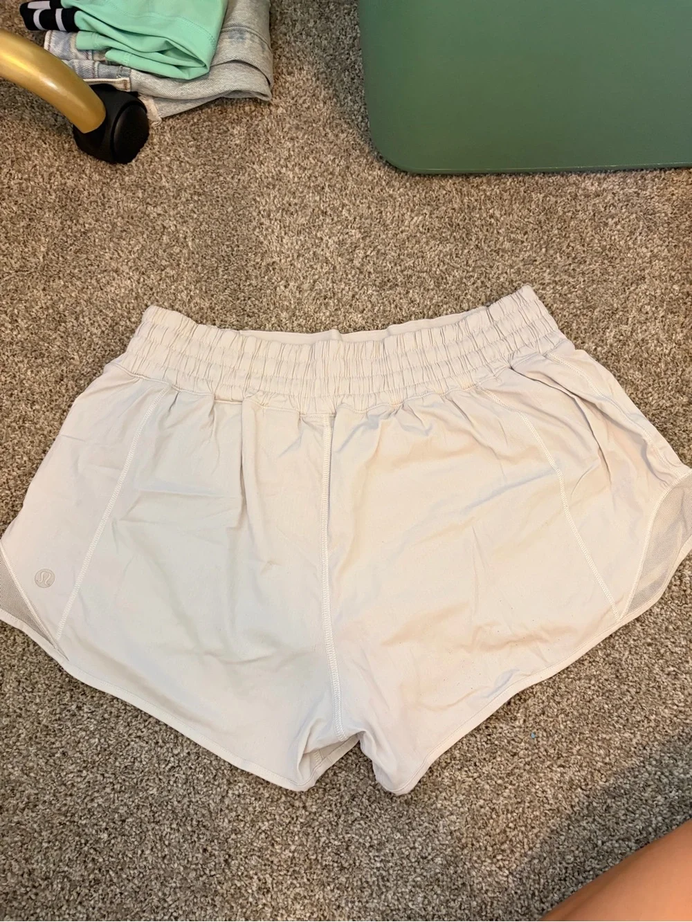 lululemon athletica Light Beige Athletic Shorts